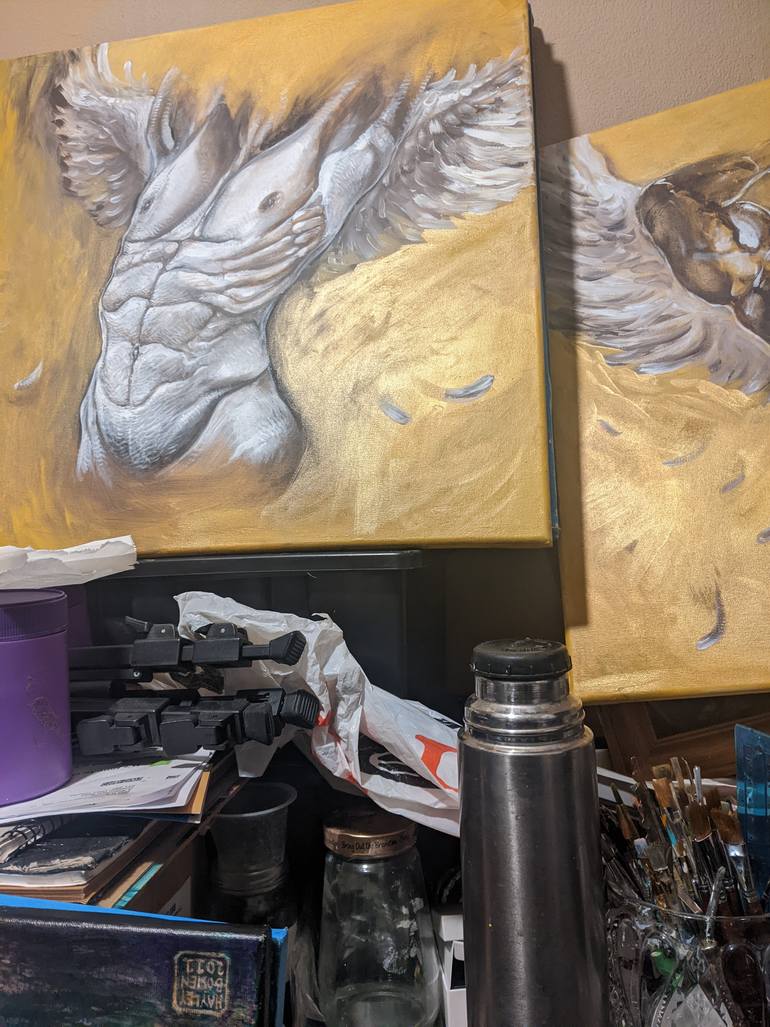 Original Contemporary Fantasy Painting by Hayley Bowen
