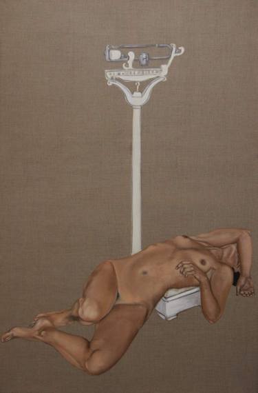 Original Expressionism Nude Painting by Nicolas Camino