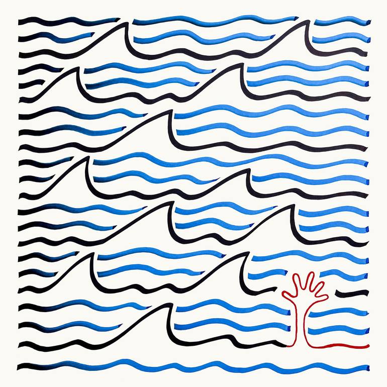 Original Contemporary Seascape Drawings by Jonathan Wills