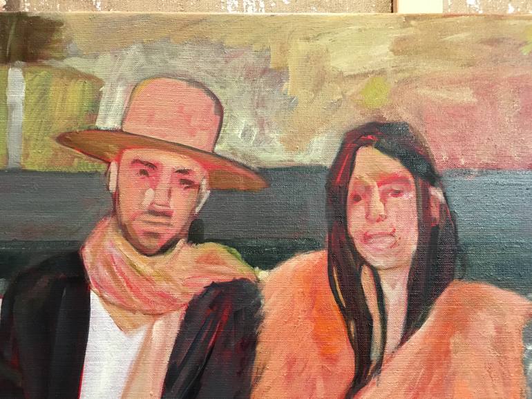 Original Figurative People Painting by Tessa Zerbib