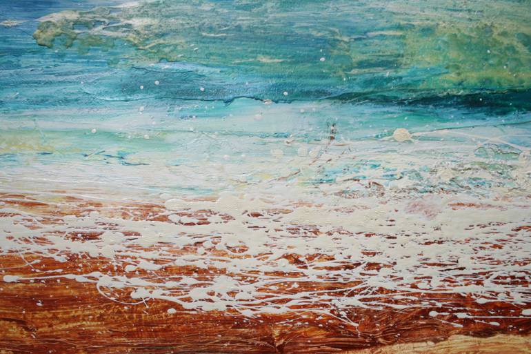 Original Abstract Expressionism Beach Painting by Andrew Palmer