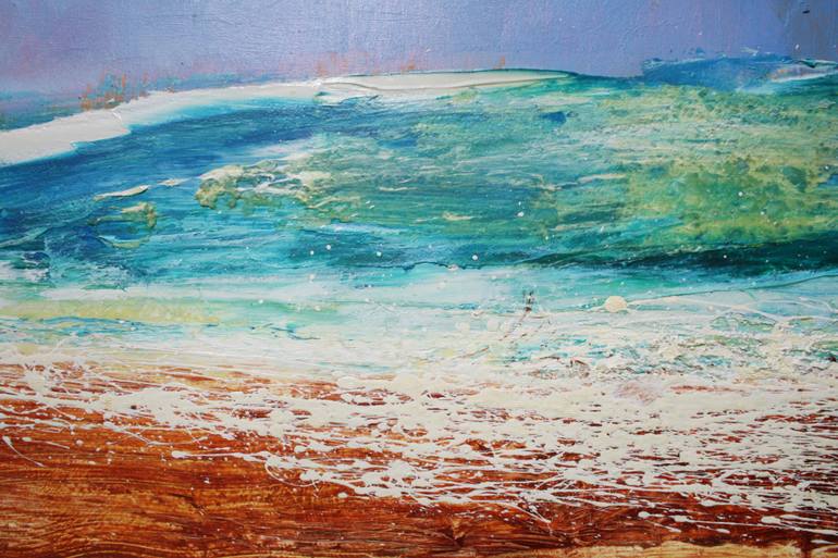 Original Abstract Expressionism Beach Painting by Andrew Palmer