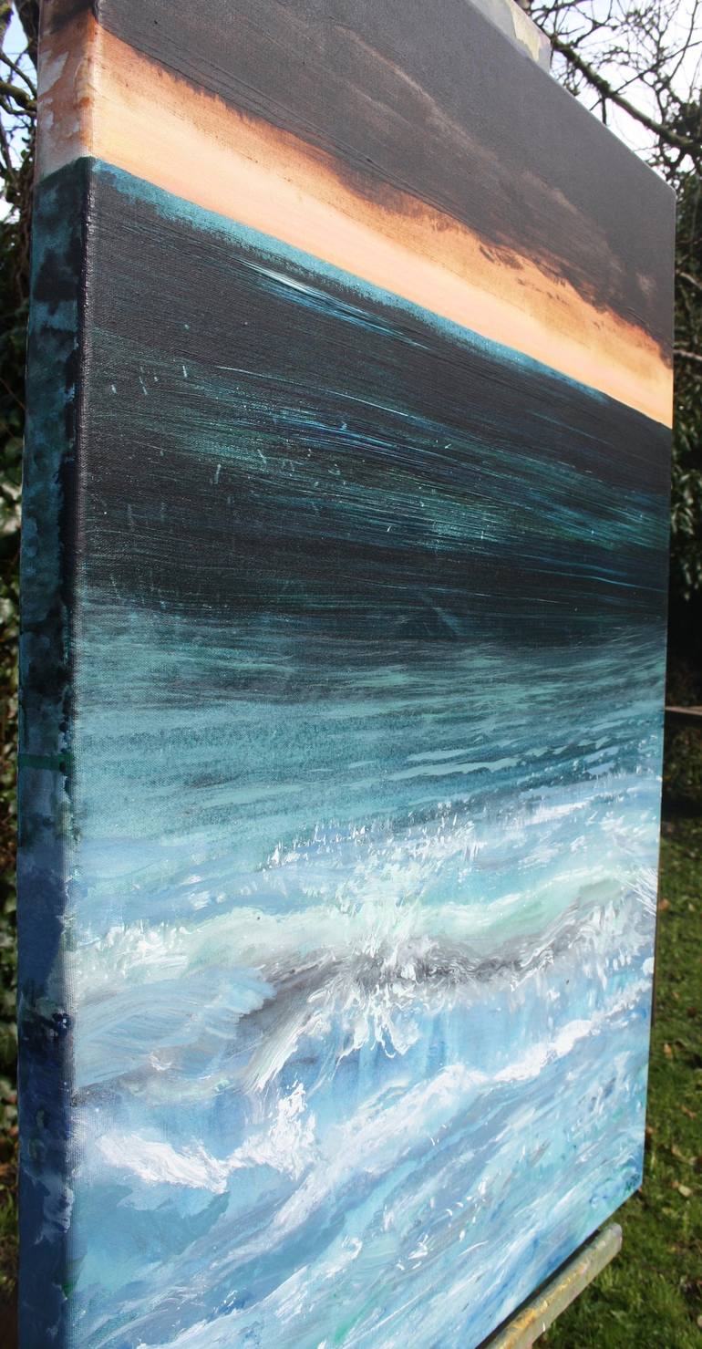 Original Abstract Seascape Painting by Andrew Palmer