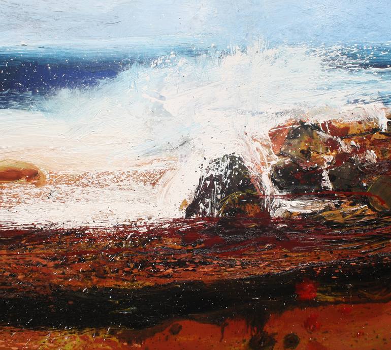 Original Expressionism Seascape Painting by Andrew Palmer