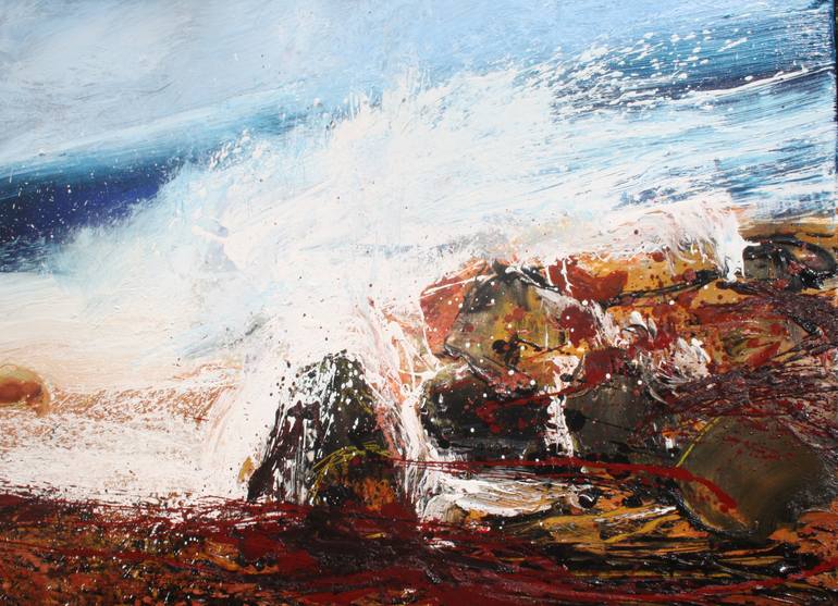 Original Expressionism Seascape Painting by Andrew Palmer