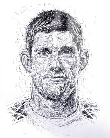 Original Portraiture Sport Drawings by Vincent McDonnell