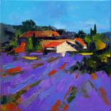 Abstract Lavender field by Radu Focsa