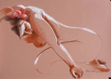Original Figurative Nude Drawings by Radu Focsa