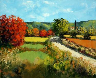 Print of Landscape Paintings by Radu Focsa