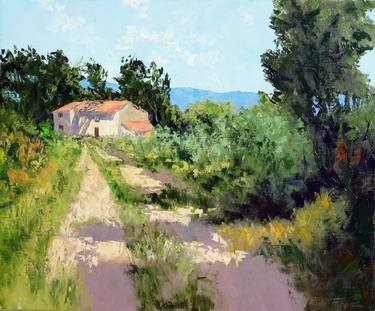 Saatchi Art Artist Radu Focsa; Painting, “Old farm near Roussillon” #art