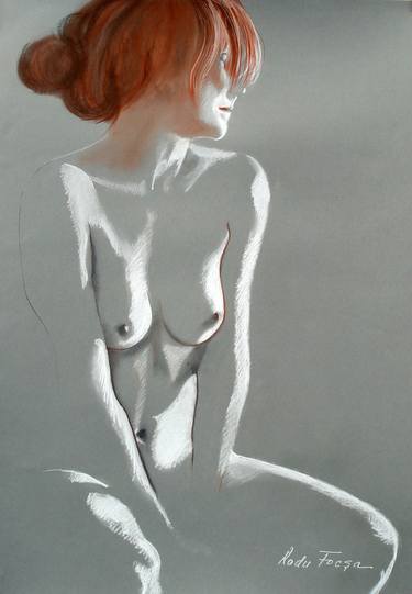 Original Fine Art Nude Drawings by Radu Focsa