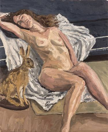 Reclining Nude with Hare thumb