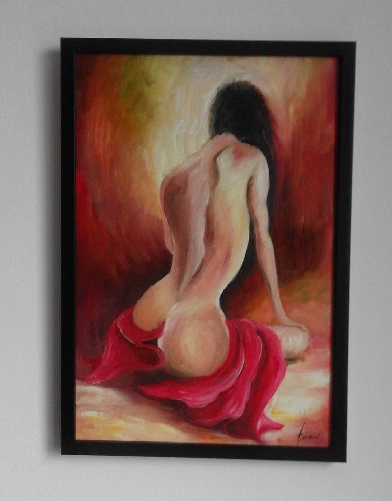 Naked woman Original Artworks Oil Paintings Painting by Asia