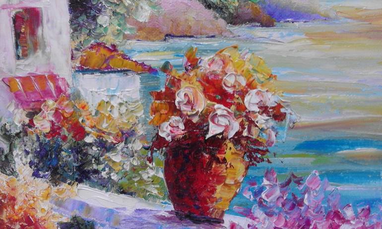 Original Impressionism Seascape Painting by Asia Djibirova