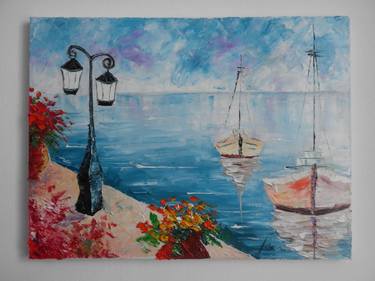 ''Greek island '' THIS WORK CAN BE ORDERED. thumb
