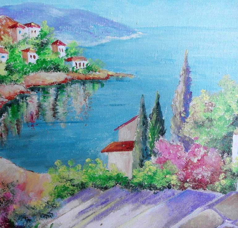 Original Impressionism Landscape Painting by Asia Djibirova