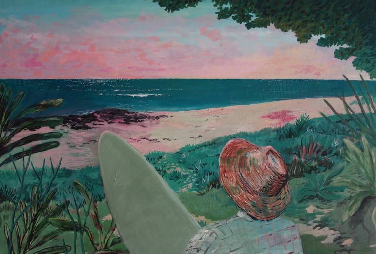 Print of Impressionism Beach Paintings by Peter De Boer