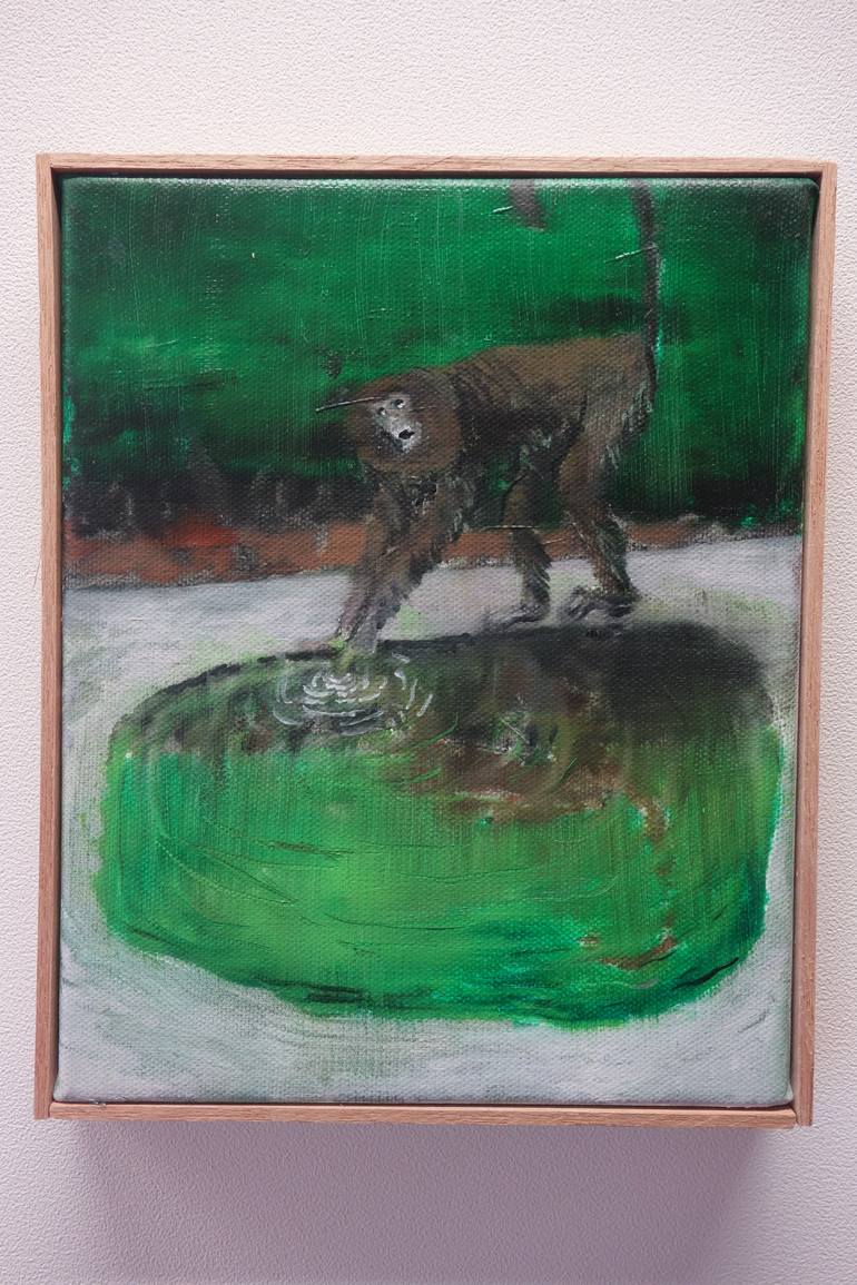 Original Contemporary Animal Painting by Peter De Boer