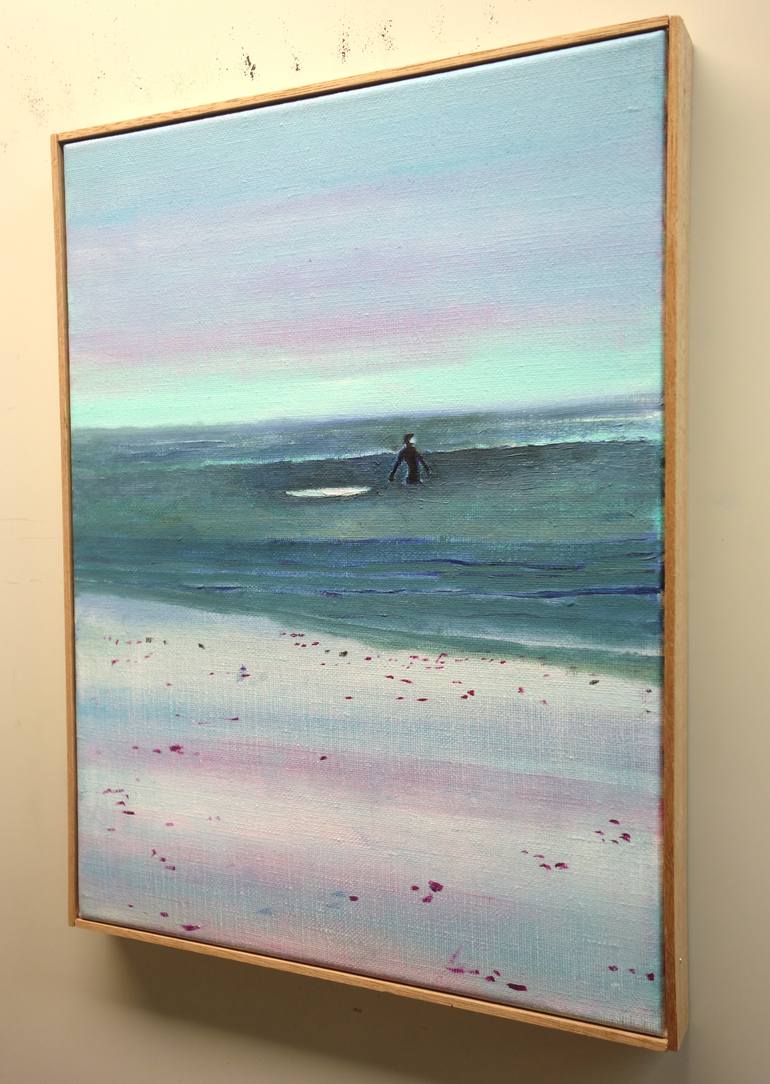 Original Contemporary Beach Painting by Peter De Boer