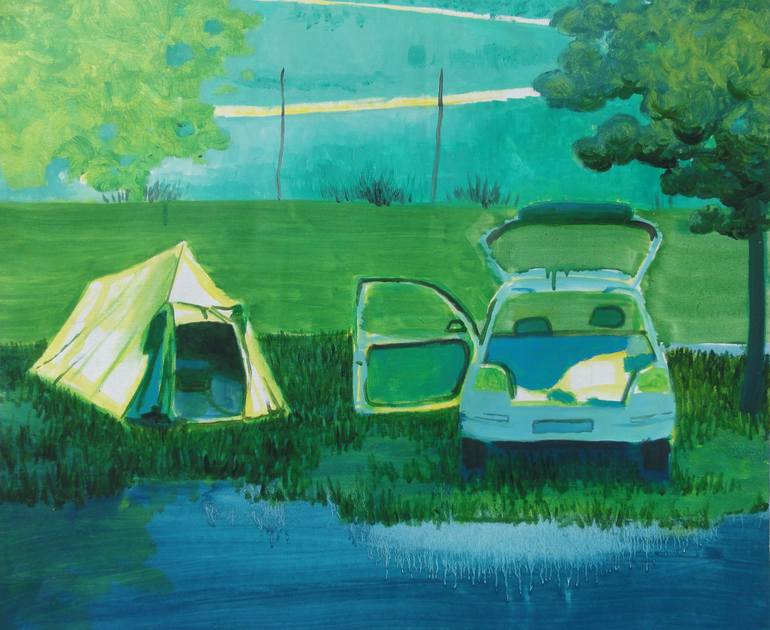 Tent Painting by Peter de Boer