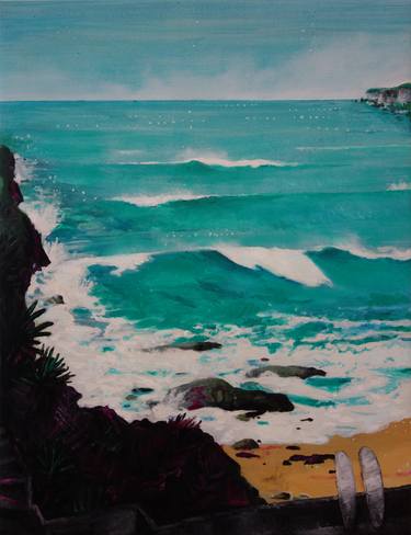 Original Figurative Seascape Paintings by Peter de Boer