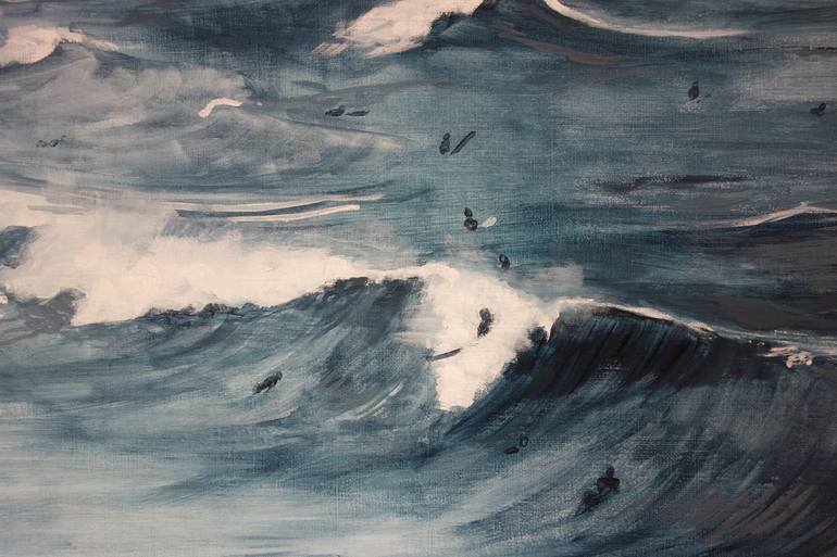 Original Expressionism Seascape Painting by Peter de Boer