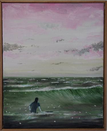 Print of Figurative Beach Paintings by Peter de Boer