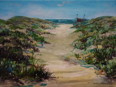 Print of Beach Paintings by Peter de Boer