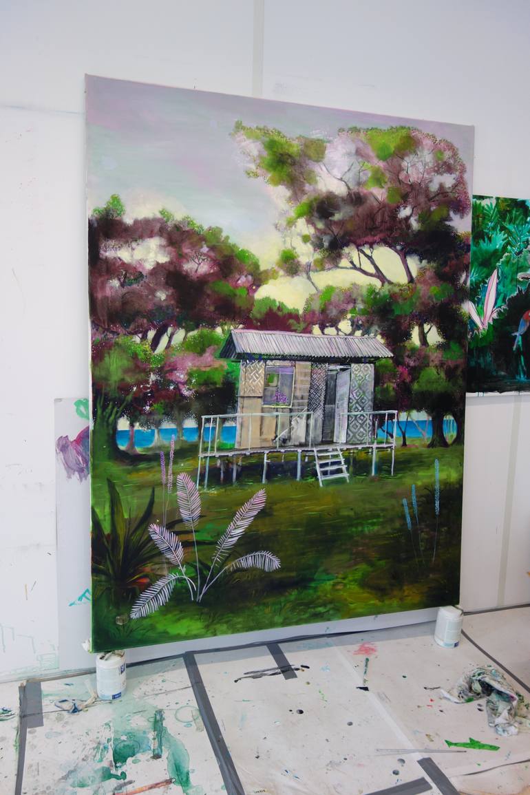 Original Expressionism Nature Painting by Peter De Boer