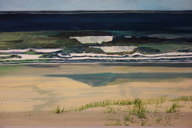 Original Figurative Beach Painting by Peter de Boer