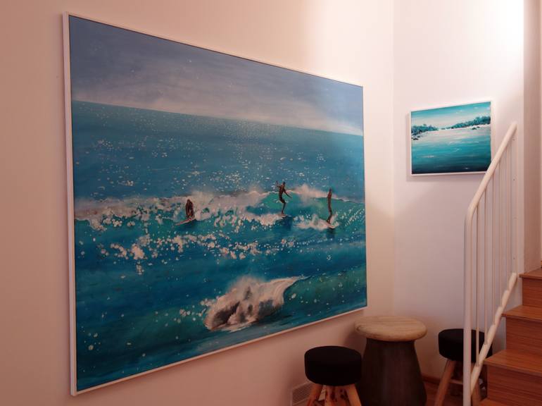 Original Expressionism Water Painting by Peter De Boer