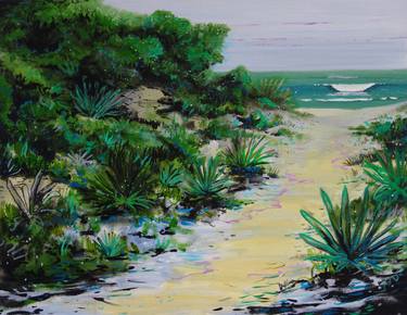 Print of Impressionism Beach Paintings by Peter de Boer