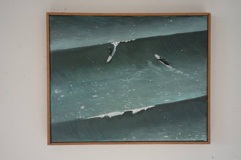 Original Figurative Seascape Painting by Peter de Boer