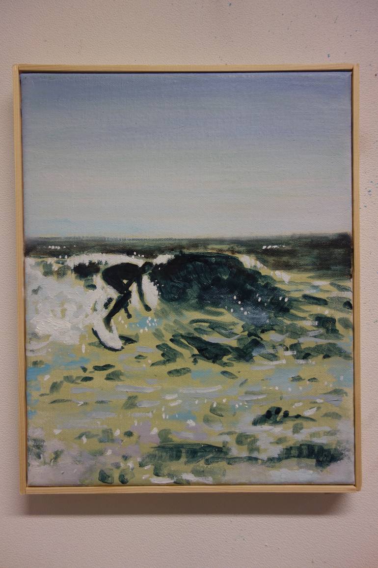 Original Expressionism Seascape Painting by Peter De Boer