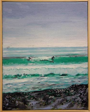 Print of Impressionism Seascape Paintings by Peter de Boer