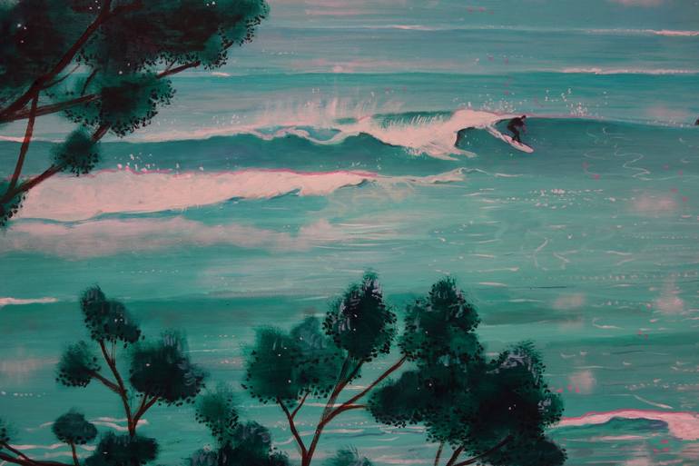 Original Beach Painting by Peter de Boer