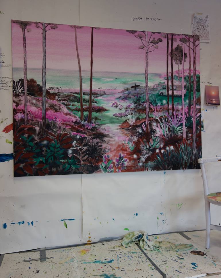 Original Expressionism Nature Painting by Peter De Boer