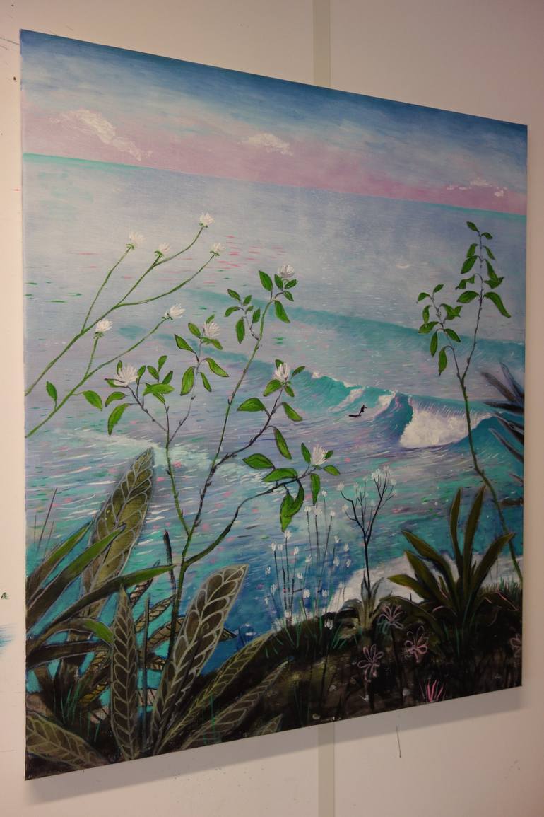 Original Impressionism Seascape Painting by Peter de Boer