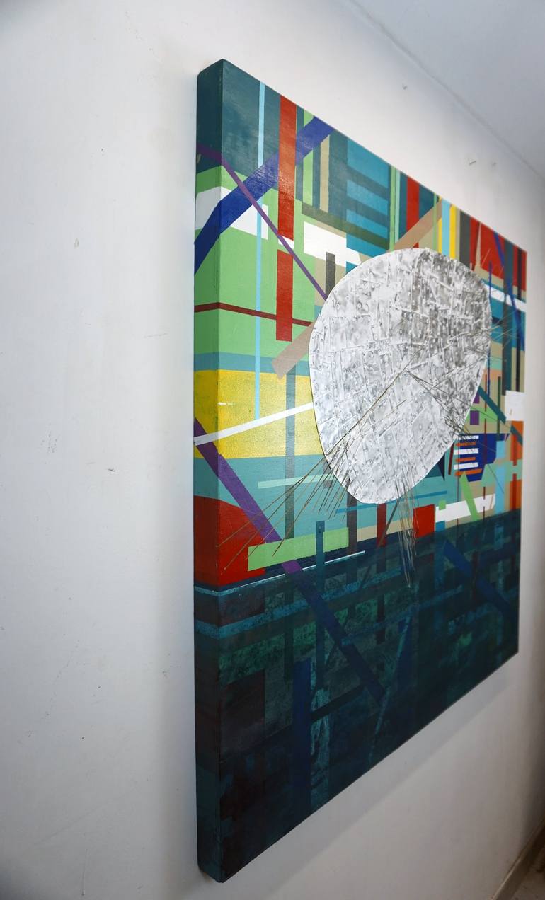 Original Conceptual Geometric Painting by Lele De Bonis