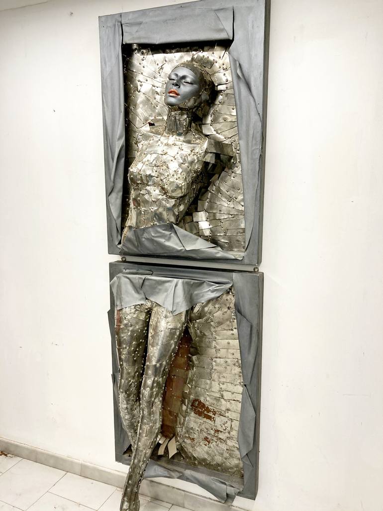 Original Surrealism Nude Collage by Lele De Bonis