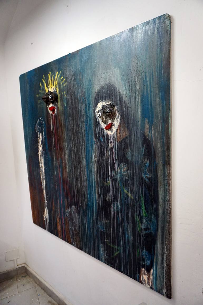 Original Dada Fashion Painting by Lele De Bonis