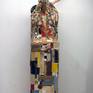 this work deals with humor, the doubts that St. Joseph may have had about the birth of his son Jesus thanks to the holy spirit.
this work is an assembly of thousands of pieces of wood.