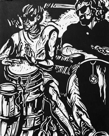 Print of Expressionism Music Printmaking by Joyce Ellen Weinstein