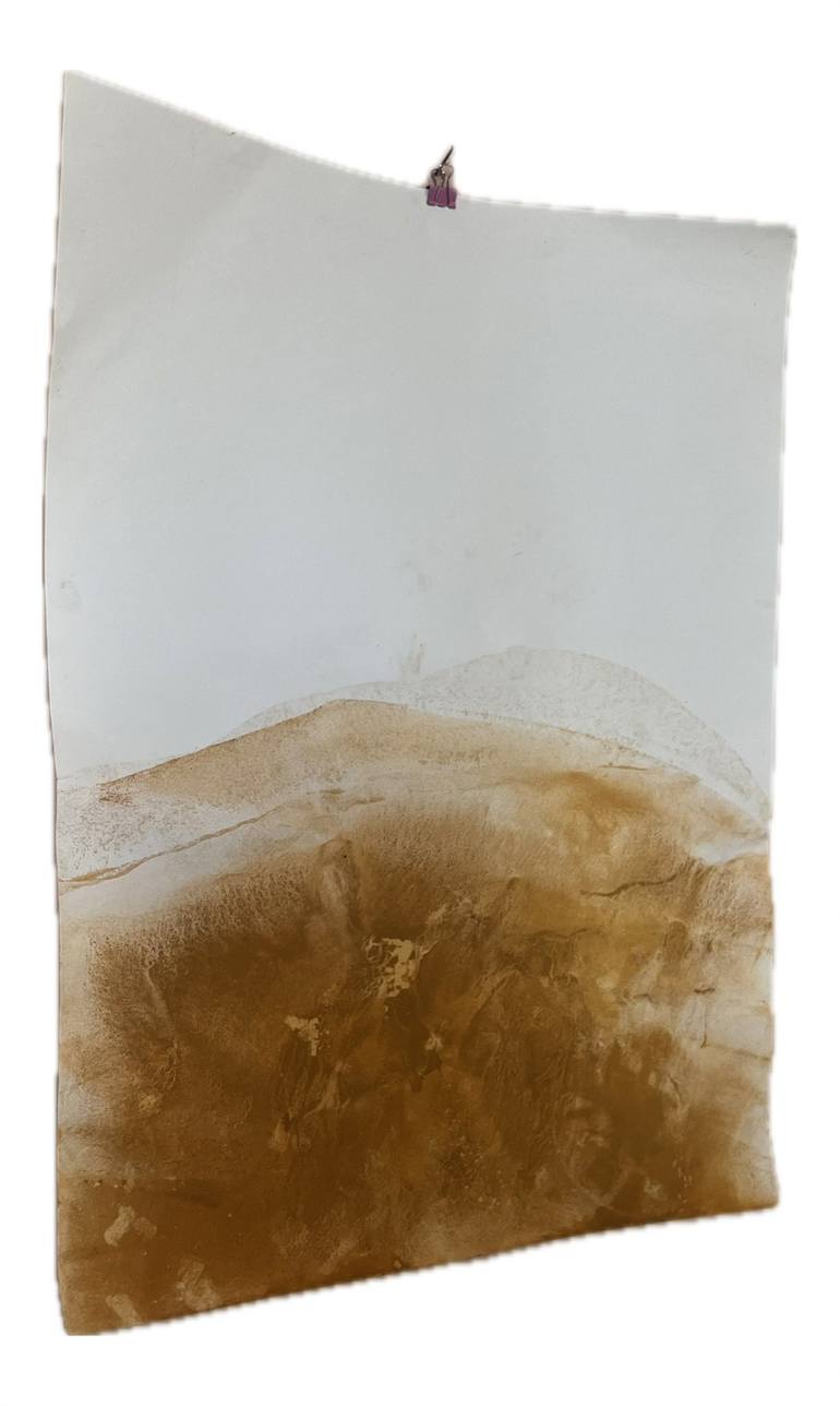 Original Abstract Landscape Drawing by Marilina Marchica