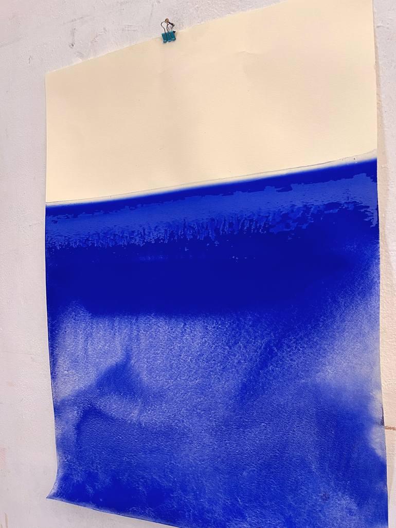 Original Abstract Seascape Painting by Marilina Marchica