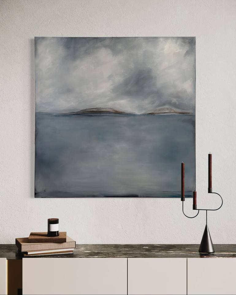 Original Abstract Landscape Painting by Marilina Marchica