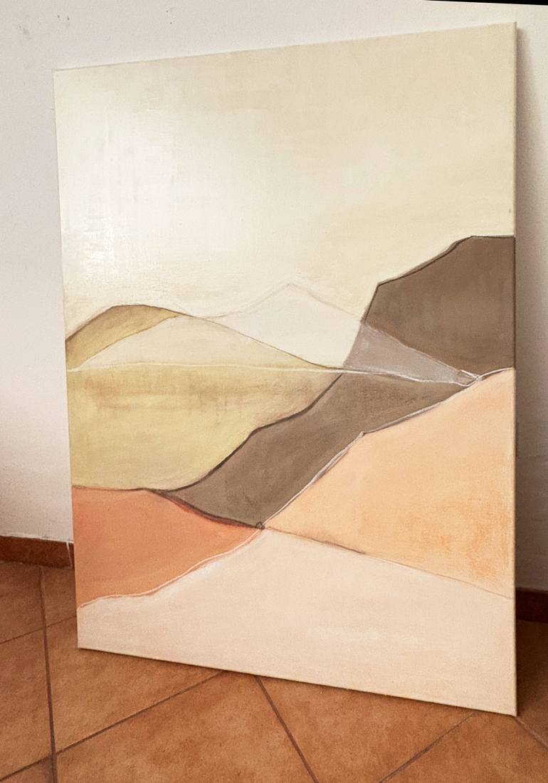Original Abstract Landscape Painting by Marilina Marchica