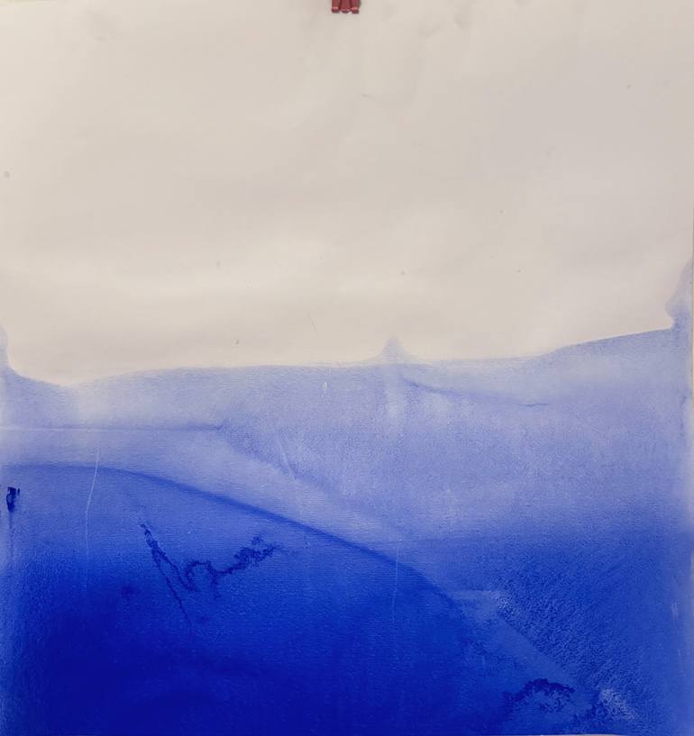 Original Abstract Landscape Drawing by Marilina Marchica