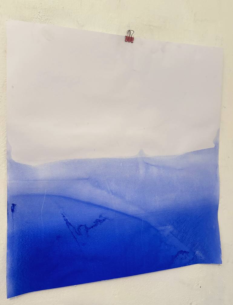 Original Abstract Landscape Drawing by Marilina Marchica
