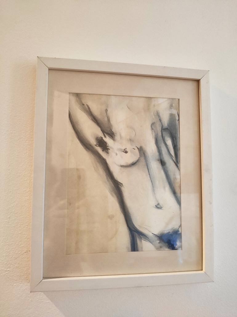 Original Abstract Nude Painting by Marilina Marchica